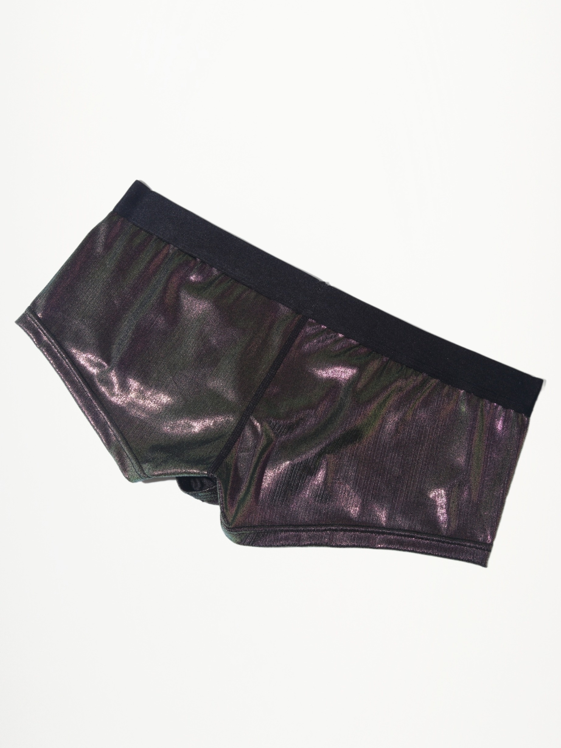 New Men's Faux Leather Glitter Boxer Briefs U Convex - Temu