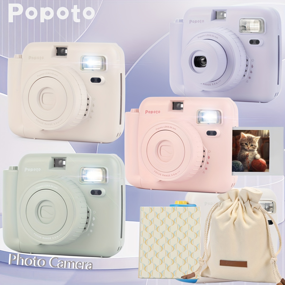 Set Regalo Mini Cámara Instantánea Polaroid 6 En 1 Paquete - Temu