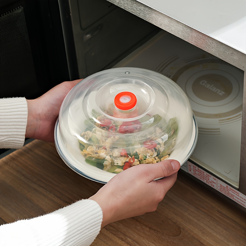 Microwave Splatter Cover For Food,clear Like Glass Microwave