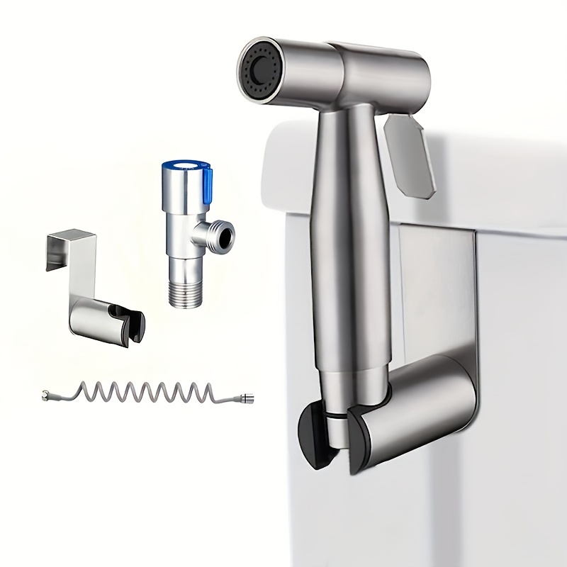 Pistolet de toilette blanc autonettoyant pour bidet, ensemble de