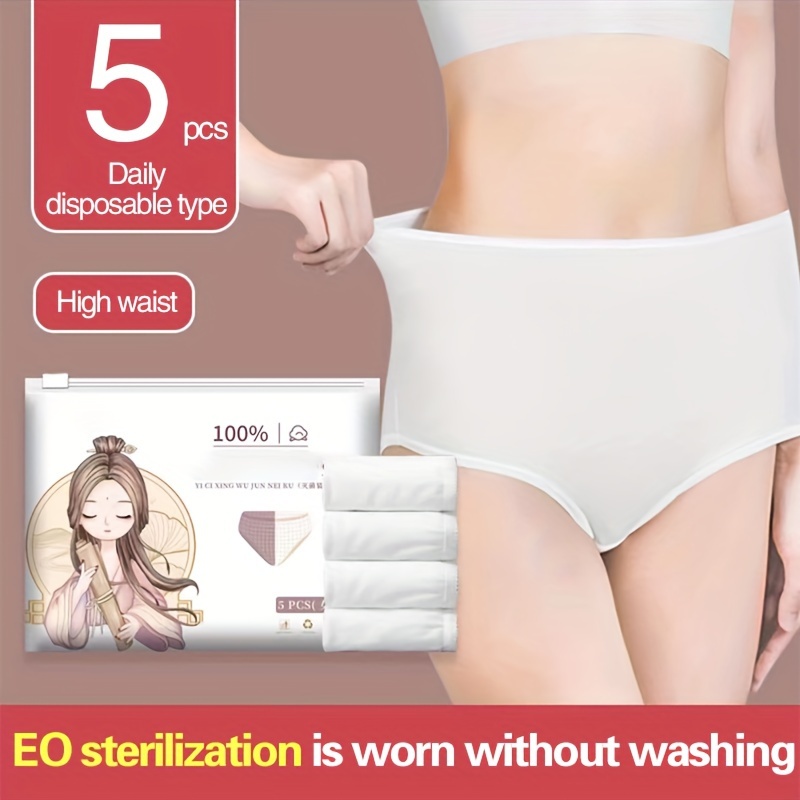 Disposable Panties Women Cotton Sterile Panties Wash free - Temu