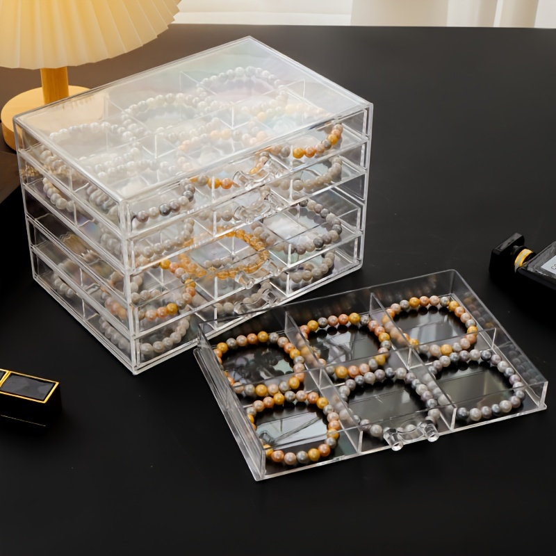 Acrylic Jewelry Organizer Earring Ring Storage Holder Clear - Temu