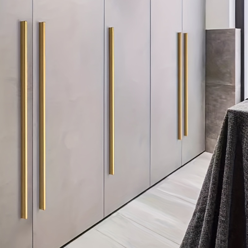 Cabinet Handles Golden Wardrobe Drawer Handles Modern Simple