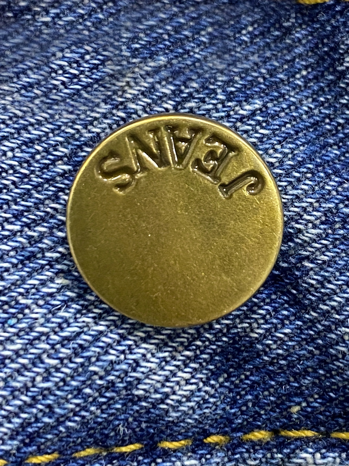 Blue Flipped Waist Design Straight Jeans Loose Fit Double - Temu