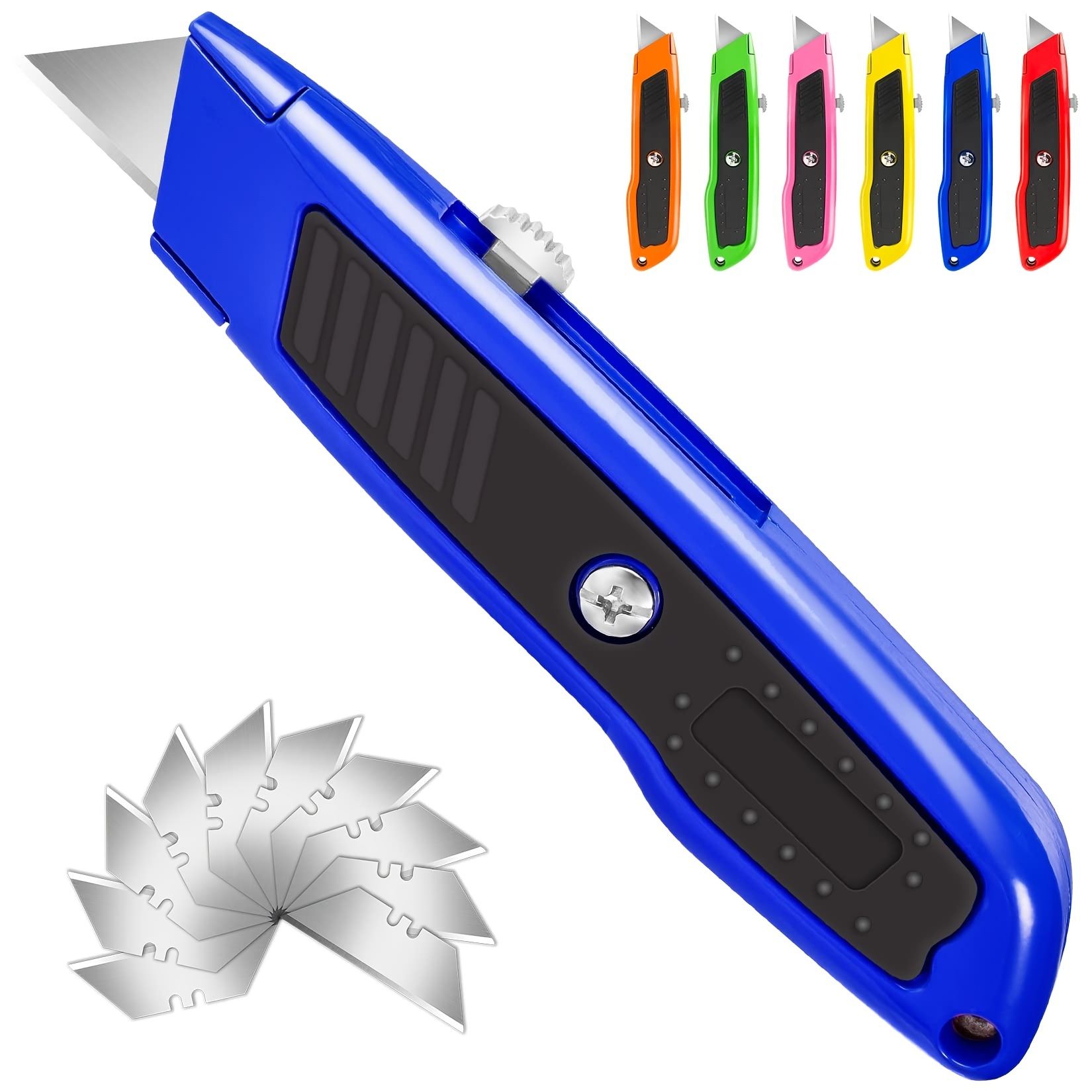 Utility Knife Sk 5 Blade Paper Cutter Retractable Box Cutter - Temu