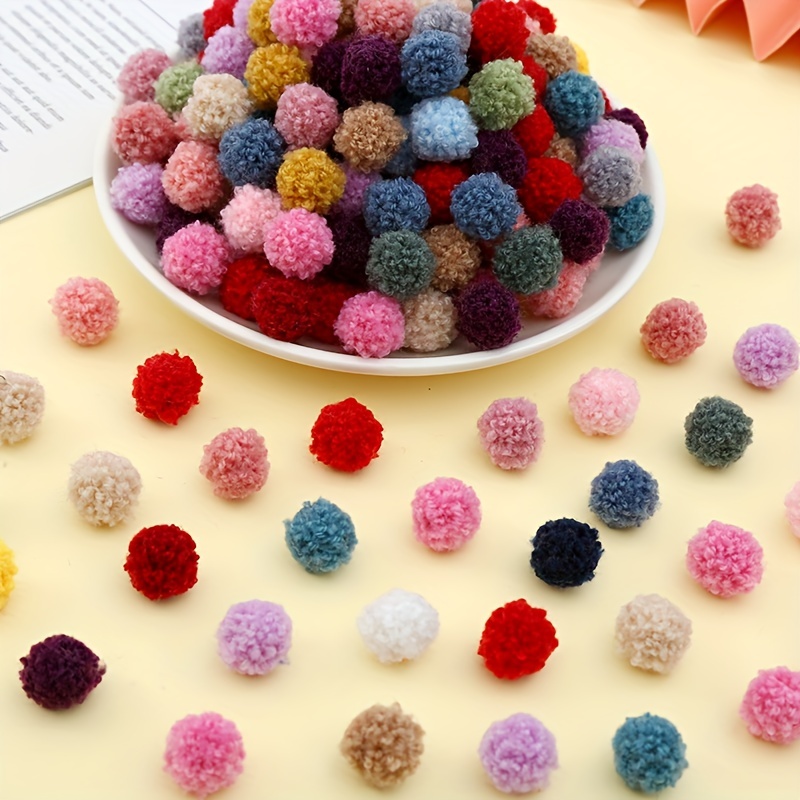 100pcs Mixed Color Pom Poms, Craft Pom Pom Balls, Colorful Pompoms, For Art  And Crafts Making Decoration, Halloween, Christmas, Thanksgiving, New  Year'S