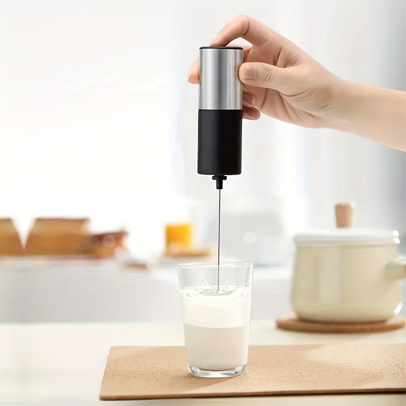 Milk Frother Hand-painted Lacquer Automatic Handheld Frother Wireless Milk  Frother Coffee Electric Stir Bar Egg Beater - Temu