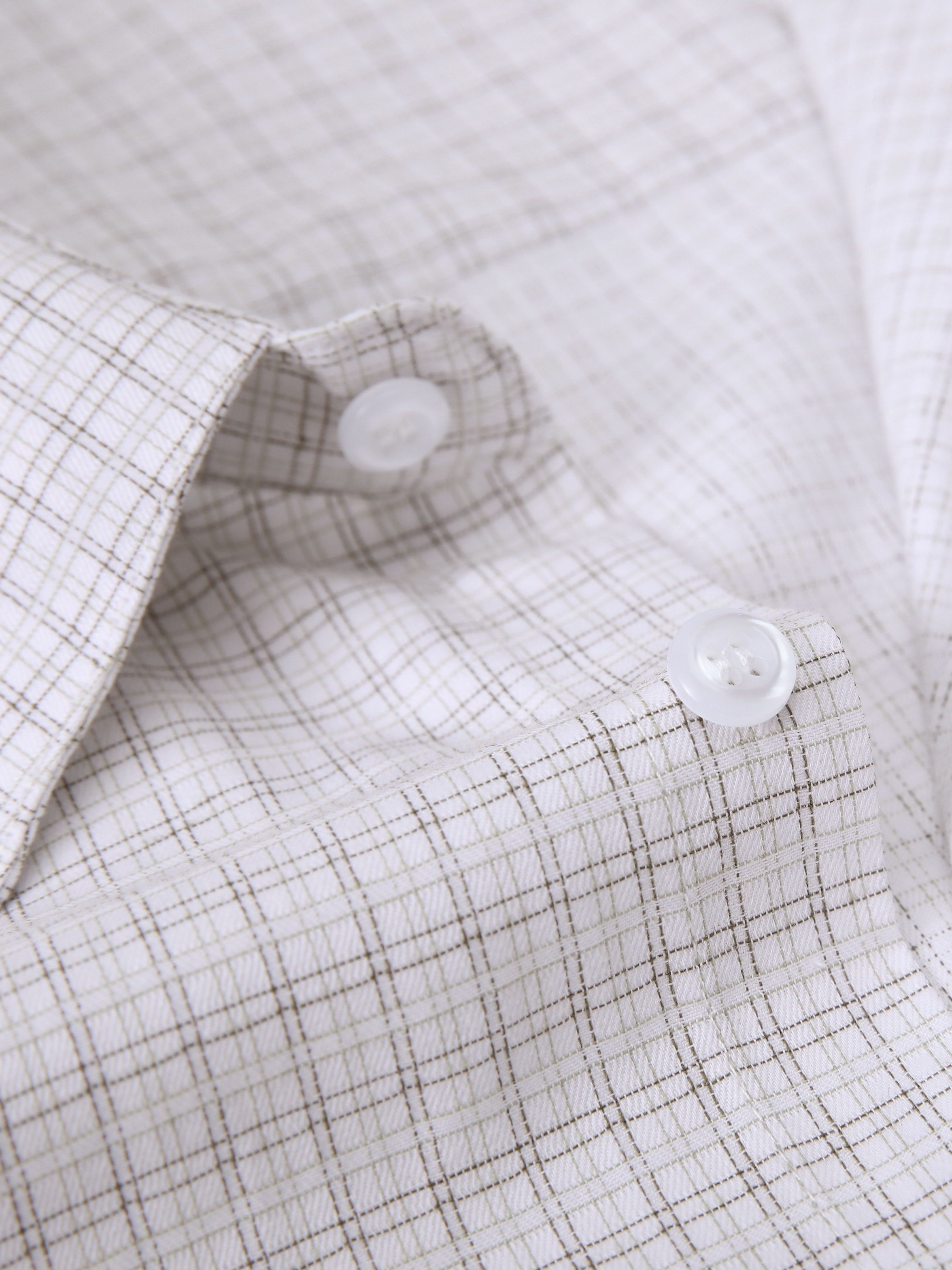 Black & White Small Check Shirt For Men