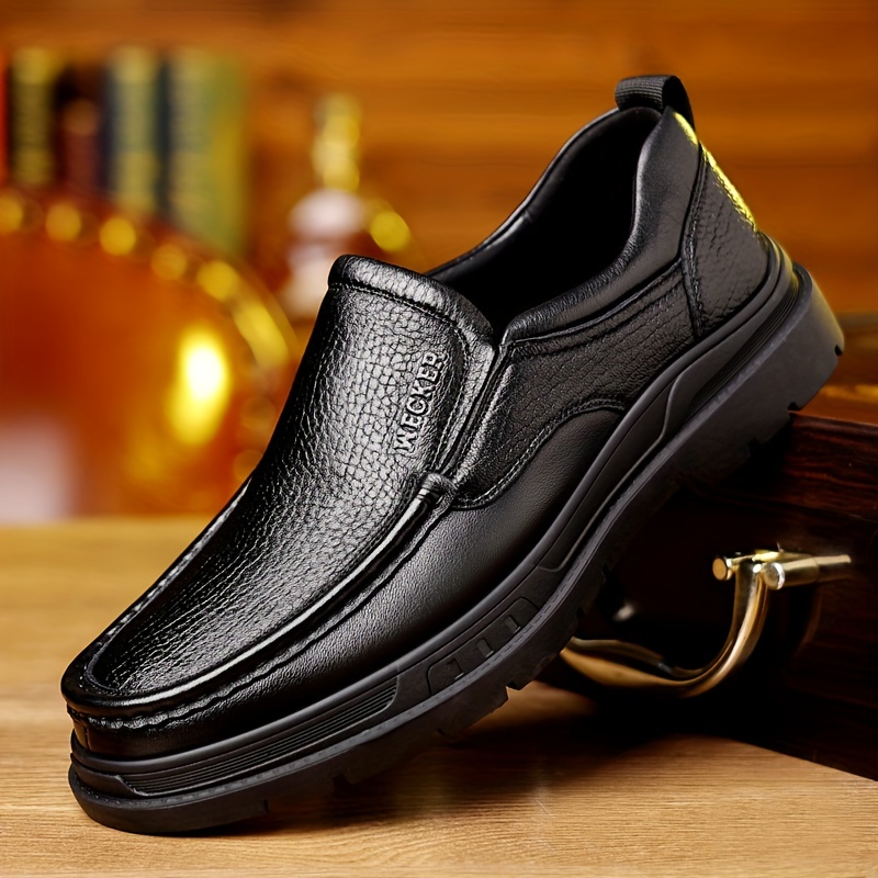 mens casual faux leather loafer shoes formal dress slip on shoes for business office spring summer and autumn men s shoes
