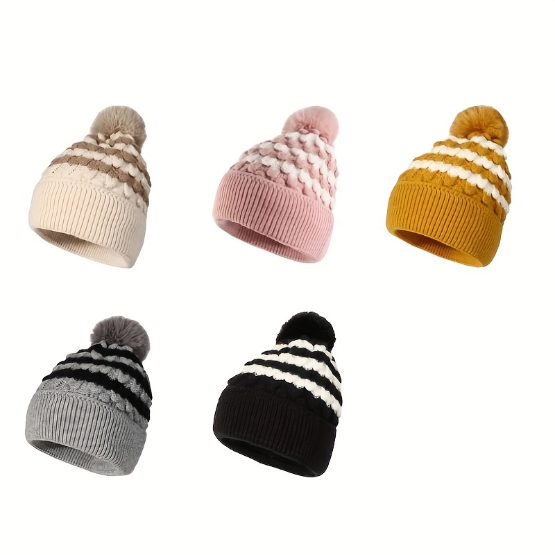 Block S Brawny Cuff Beanie with Pom