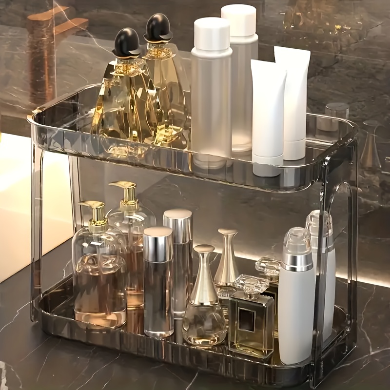 Metal Makeup Organizer  Cosmetic storage, Acrylic storage box, Makeup  storage organization