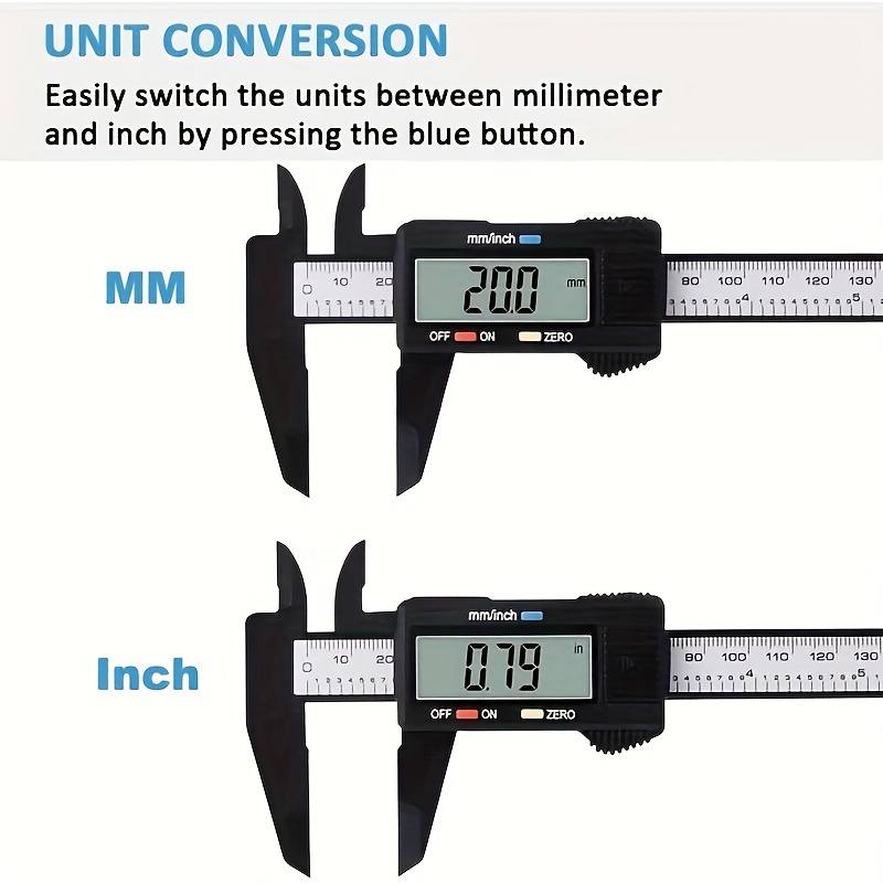 Plastic Vernier Calipers Digital Display Calipers Mini Temu