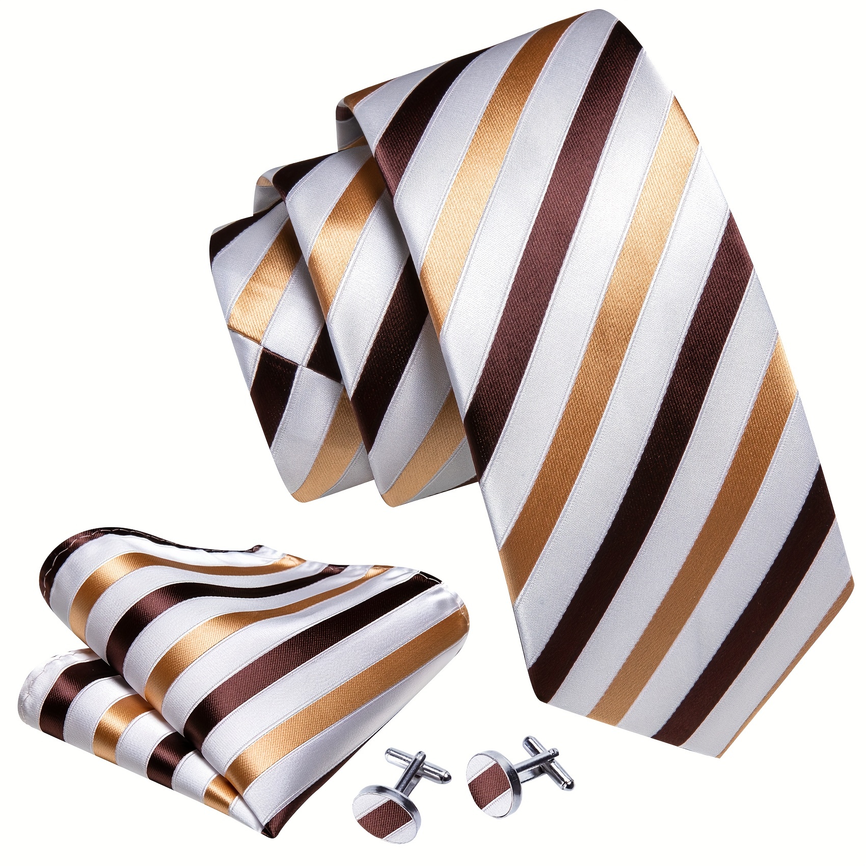 Barry Wang Stripe Necktie Set