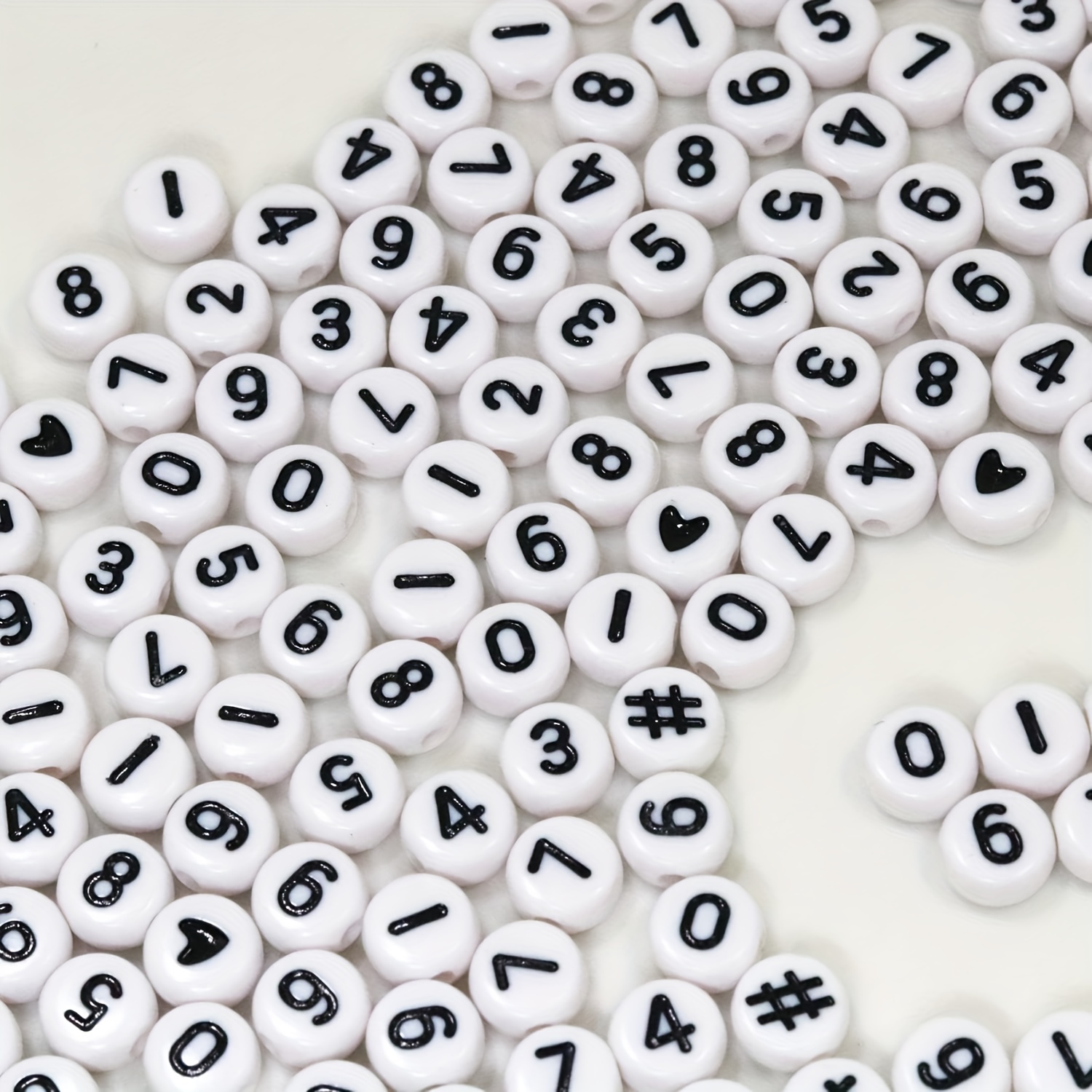 600pcs 4x7mm Round Acrylic Letter Beads Black White Alphabet Beads for DIY  Bracelets Handmade Gift 