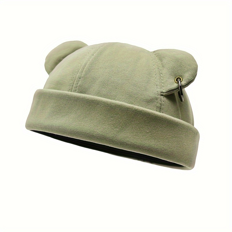 1pc Unisex Skullcap Beanie Rolled Cuff Hat No Brim Hats With Adjustable, Shop On Temu And start Saving