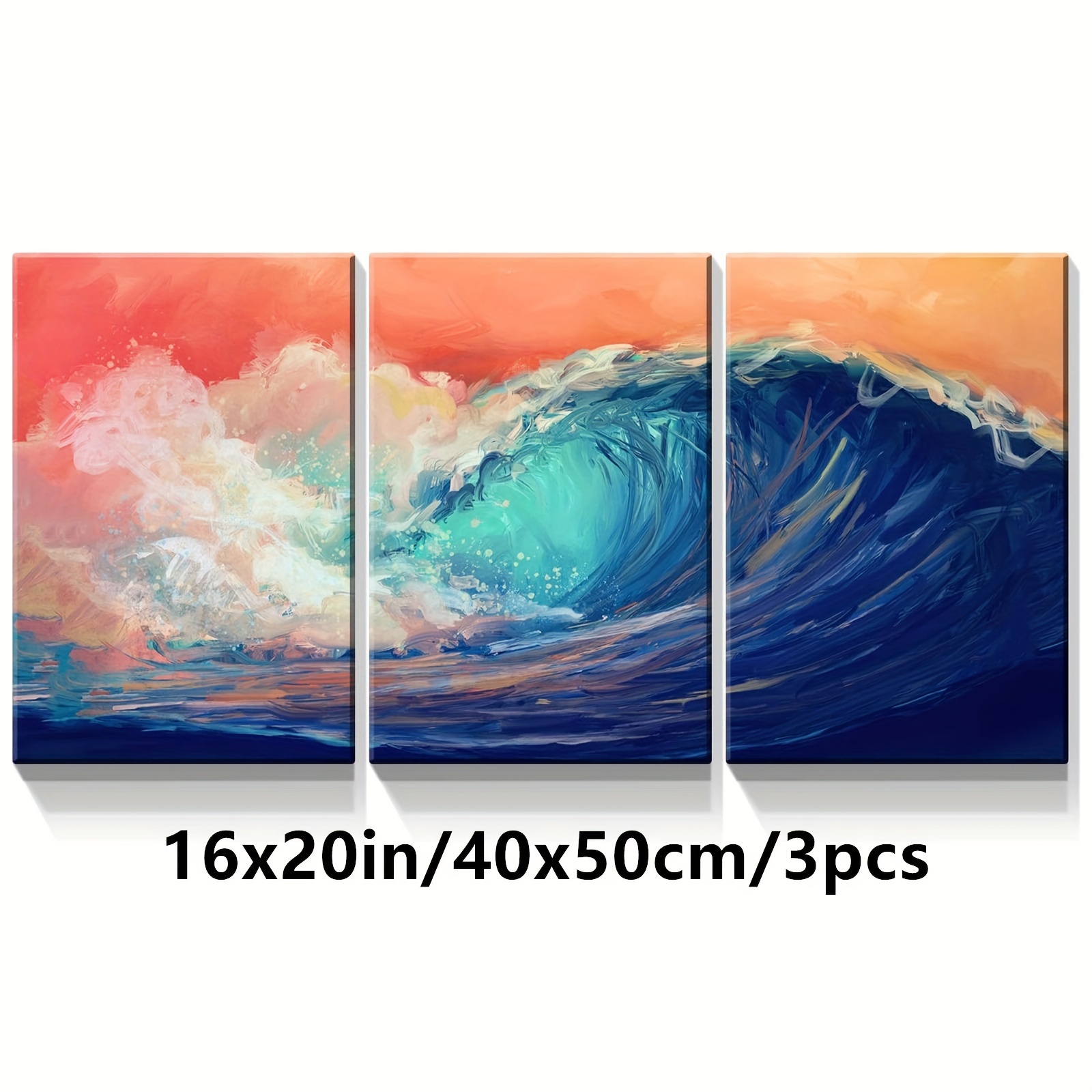 Oceanscape Wave Canvas Painting