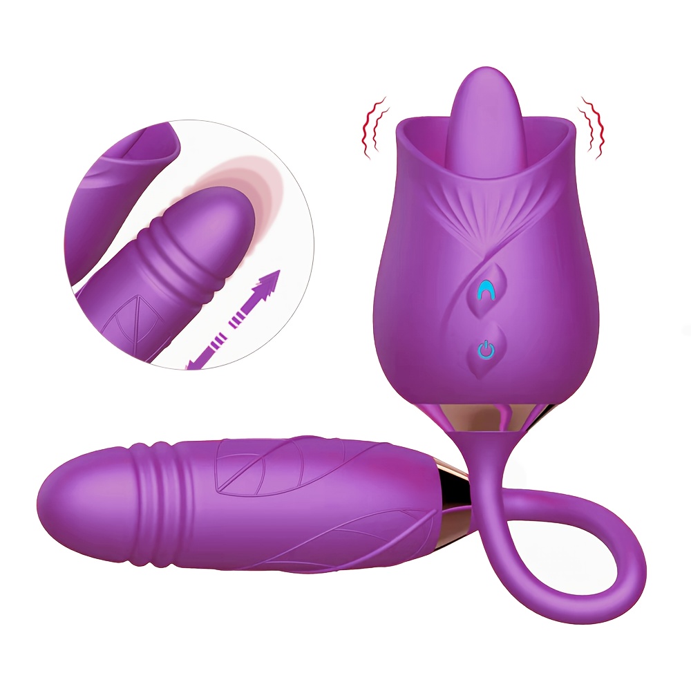 Rose Toys Vibrator for Women, Vlatne Clitoral Vibrator Sex Stimulator with  7 Mind-Blowing Tapping Modes, Nipple Teasing Clitoris Masturbating Things