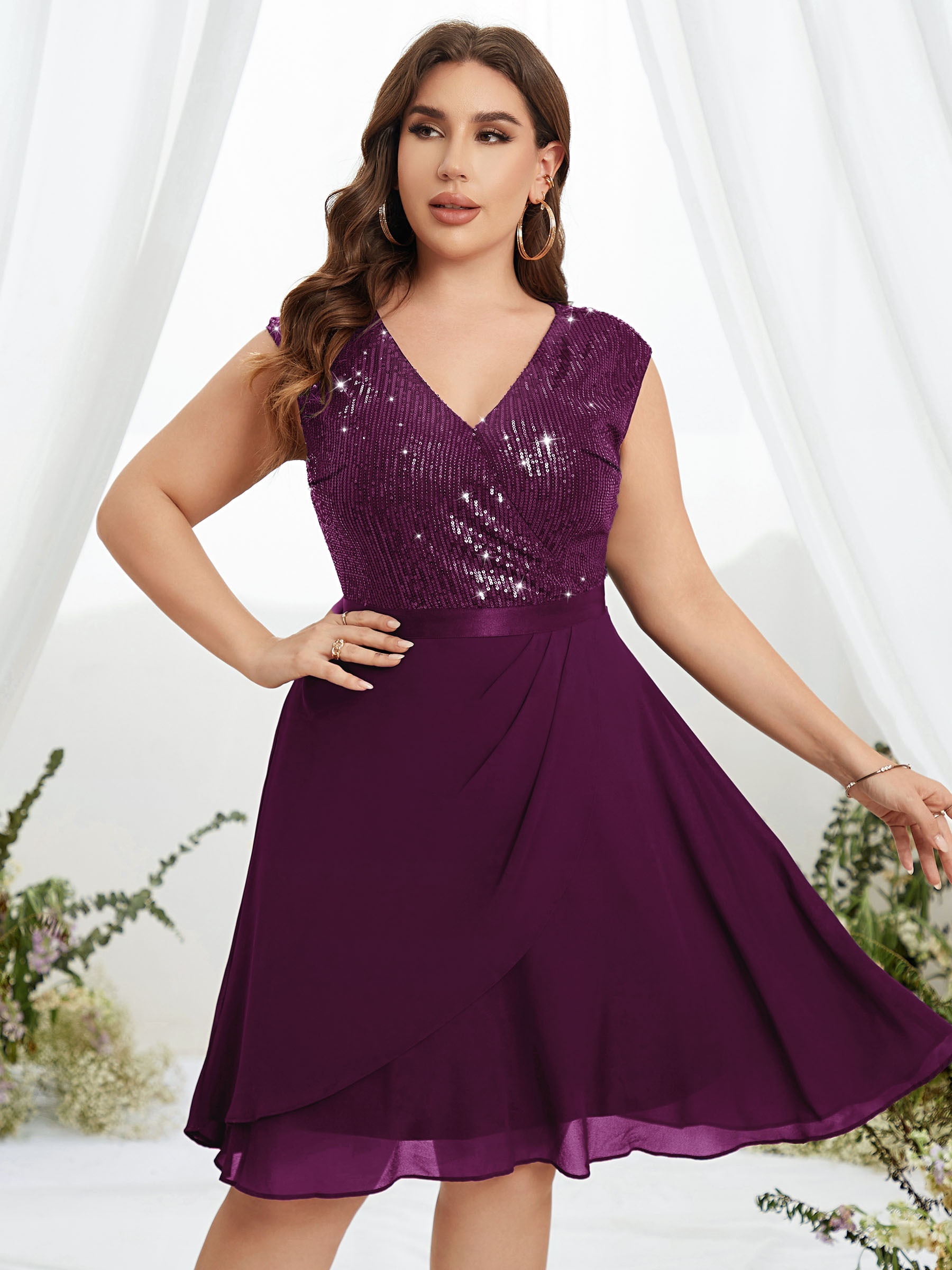 Vintage Tea Party Dress for Women Sexy Open Back Sparkly Dresses Plus Size  Overnight Cocktail Dress To Tummy Control
