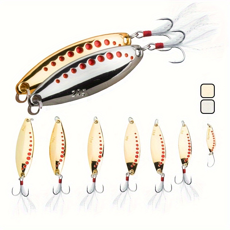 Metal Spinner Spoon Lure Trout Fishing Lure Sequin Hard Bait