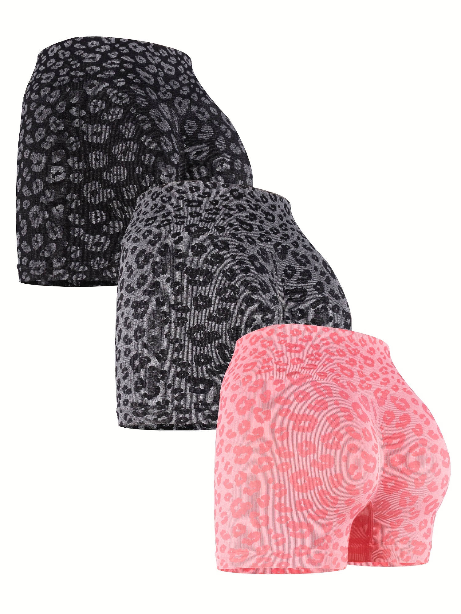High Waisted Yoga Shorts for Women Tummy Control Workout Running Biker  Shorts, Leopard Print, XL price in UAE,  UAE