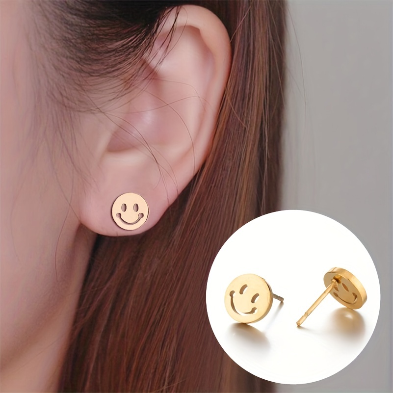 Mens Face Earrings 