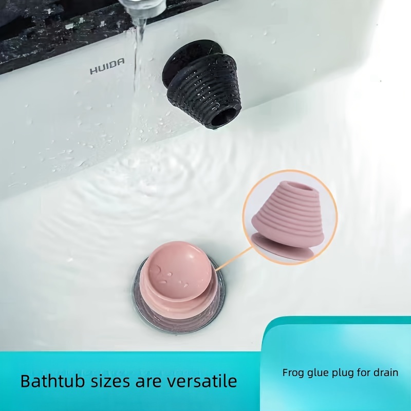 Bathtub Drain Stopper Silicone Recyclable Rubber Drain Plug - Temu
