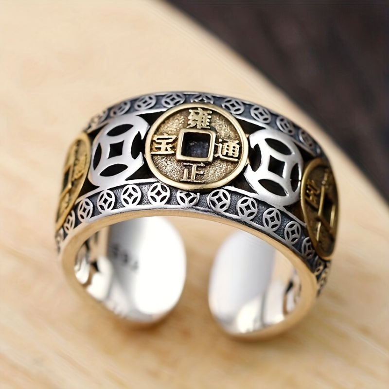 Bague homme online ouverte