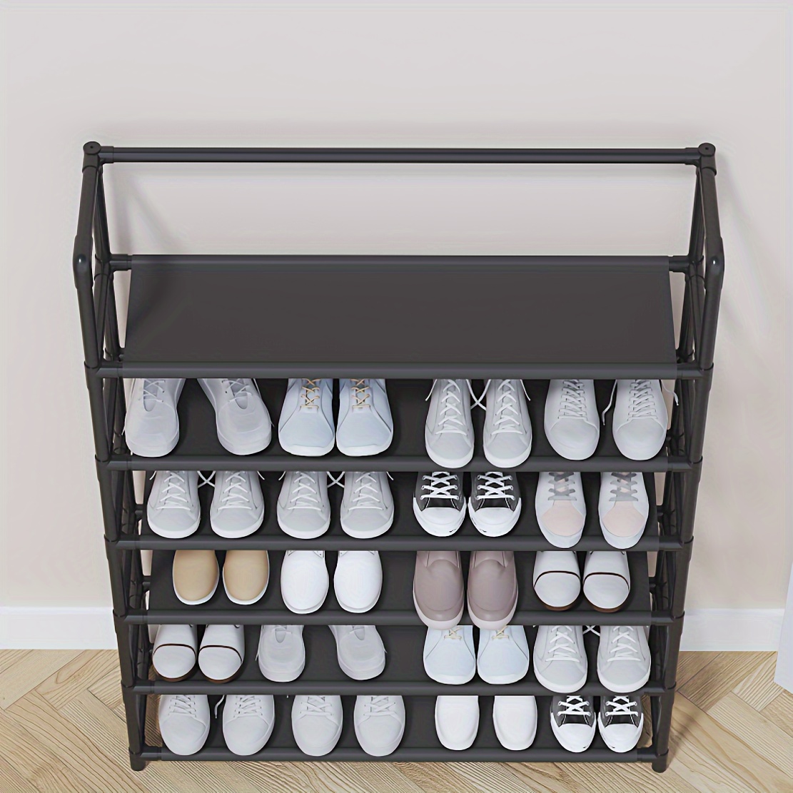 Stackable Shoe Racks Closet Shoe Storage, Independent Small Shoe Racks,  Aesthetic Room Decor, Home Decor, Kitchen Accessories, Bathroom Decor,  Bedroom Decor - Temu