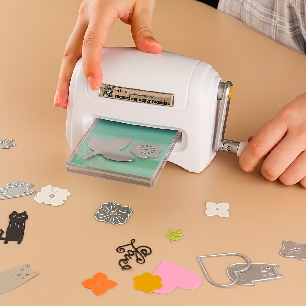 DIY Handcraft Die-Cut Machine Portable Scrapbook Die Cutter Machine Craft  Tool with Plastic Backing Plate for Scrapbooking Card