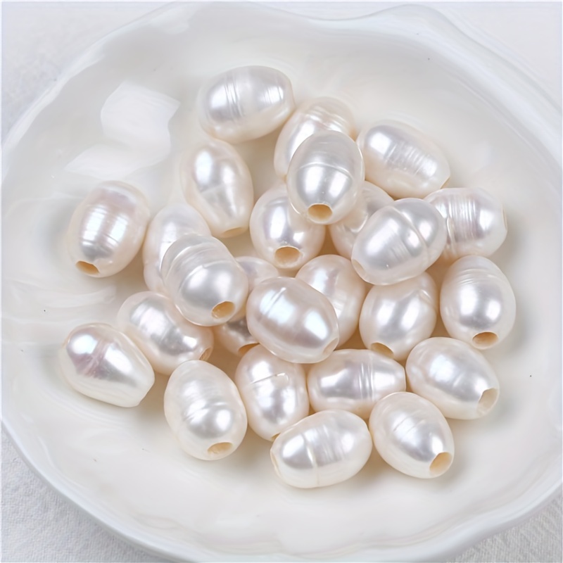 5pcs Natural Freshwater Pearl Large Hole Beads