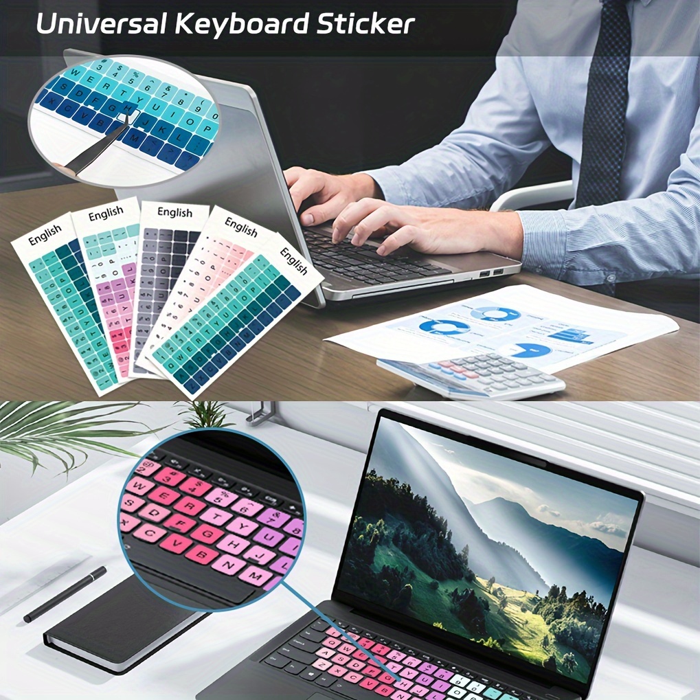 English Keyboard Stickers universal Keyboard Sticker - Temu
