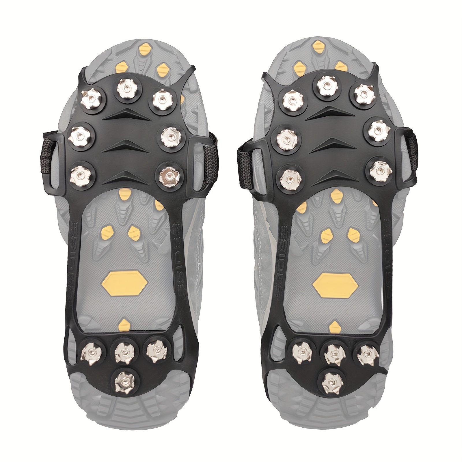 Ice Cleats Snow Crampons for Shoes and Boots Women Men Snow Traction Cleats for Walking On Snow and Ice Anti Slip Ice Snow Grippers Footwear