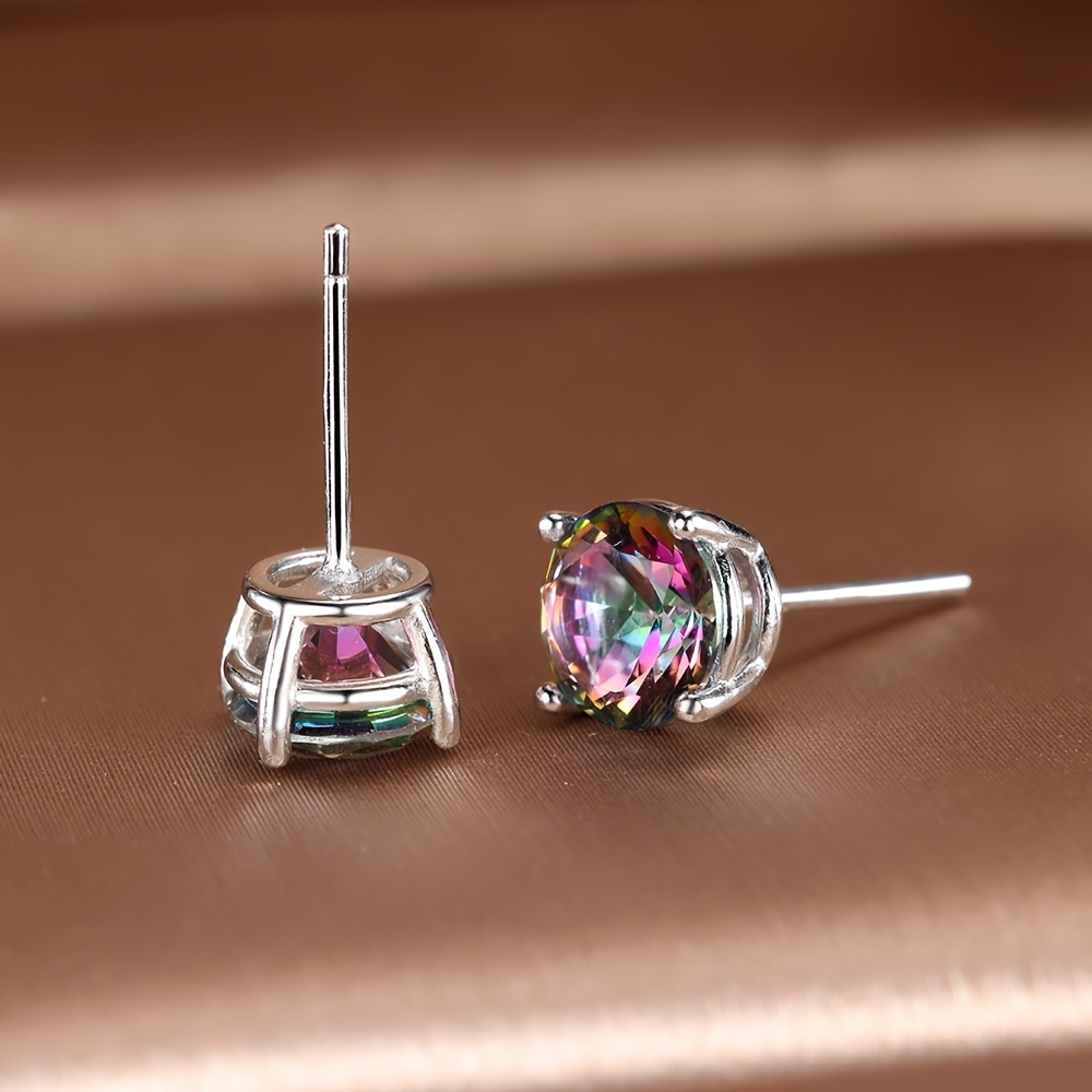 Rainbow mystic deals topaz earrings