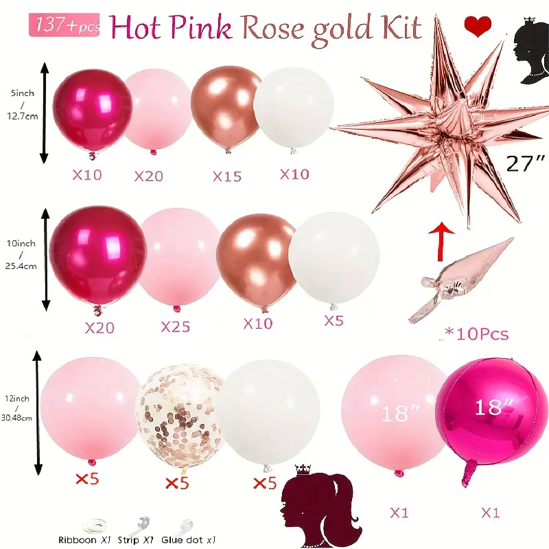 Mini-ballons Rose gold 13 cm