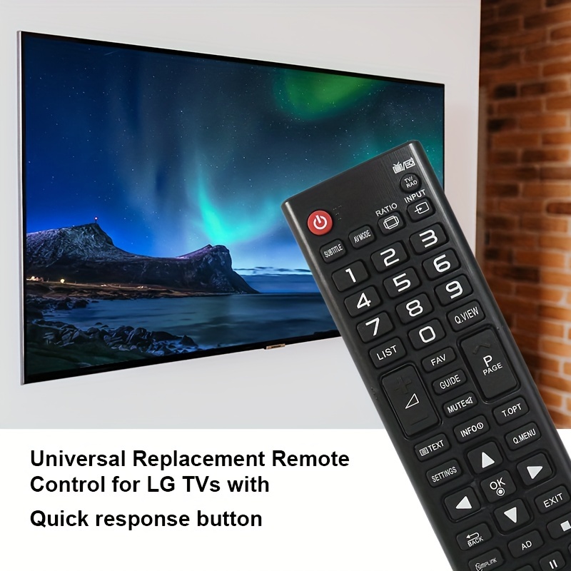 AKB73715603 Mando a Distancia Universal para LG, reemplazo del Control  Remoto para LG TV : : Electrónica