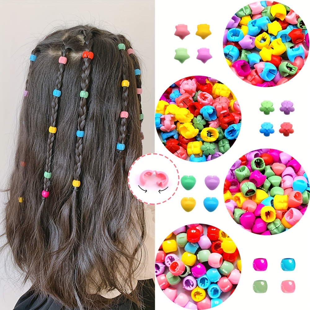 8pcs Cute Snap Hair Clips for Girls, Flower Bow Heart Hairpins Sweet Barrette Hair Accessories Gift for Children Girls,Temu