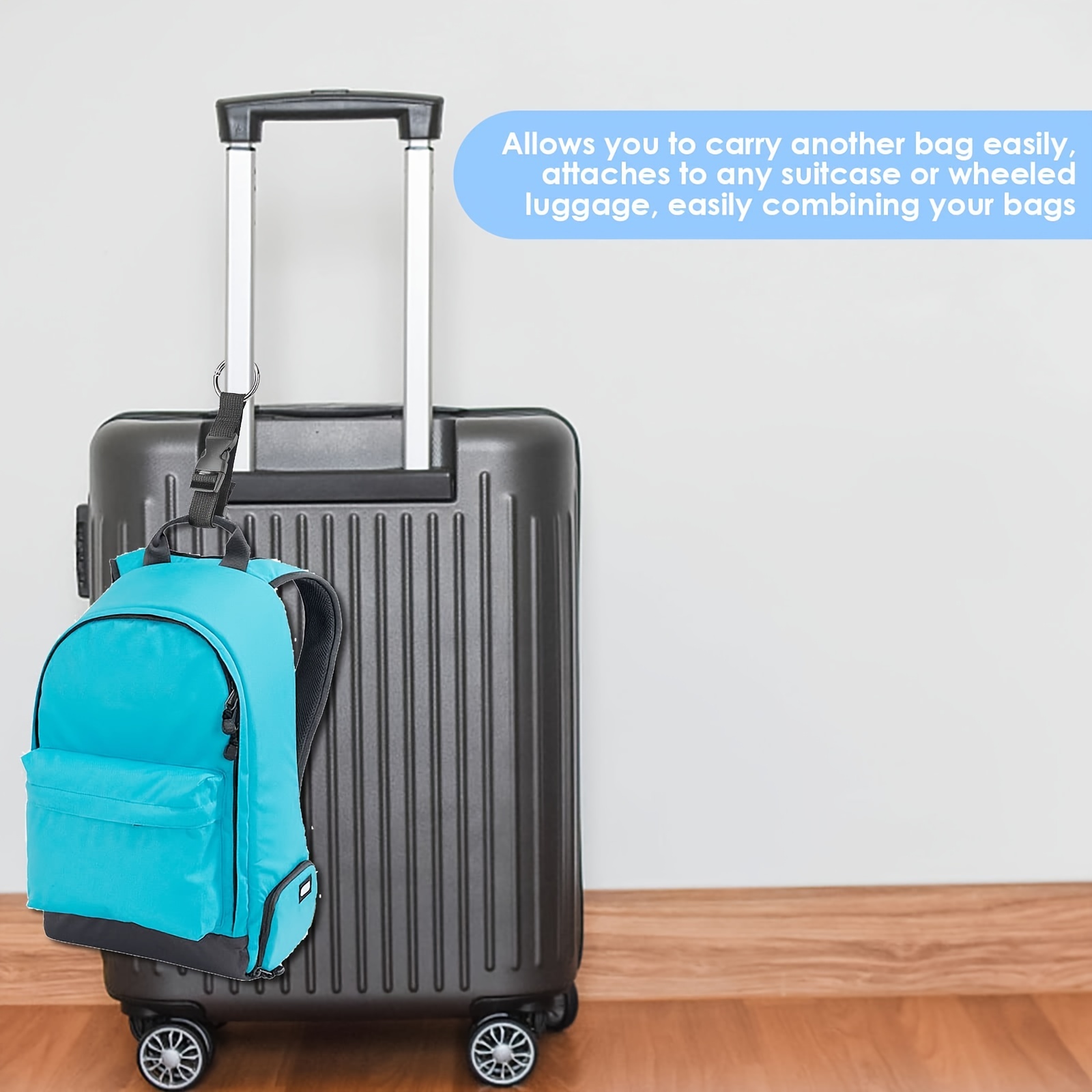 Add-A-Bag Luggage Strap Jacket Gripper Straps Baggage Suitcase Belts Travel Make