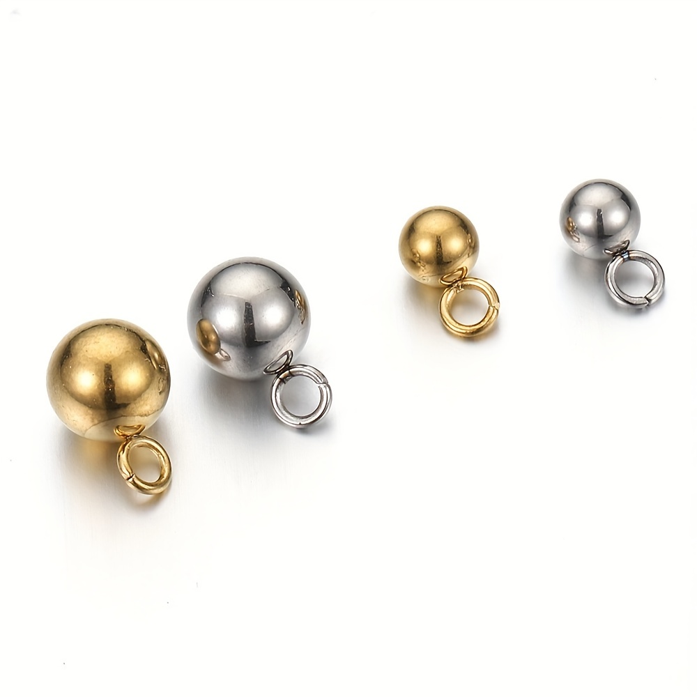 Stainless Steel Hanging Balls Solid Ball Pendants Golden - Temu