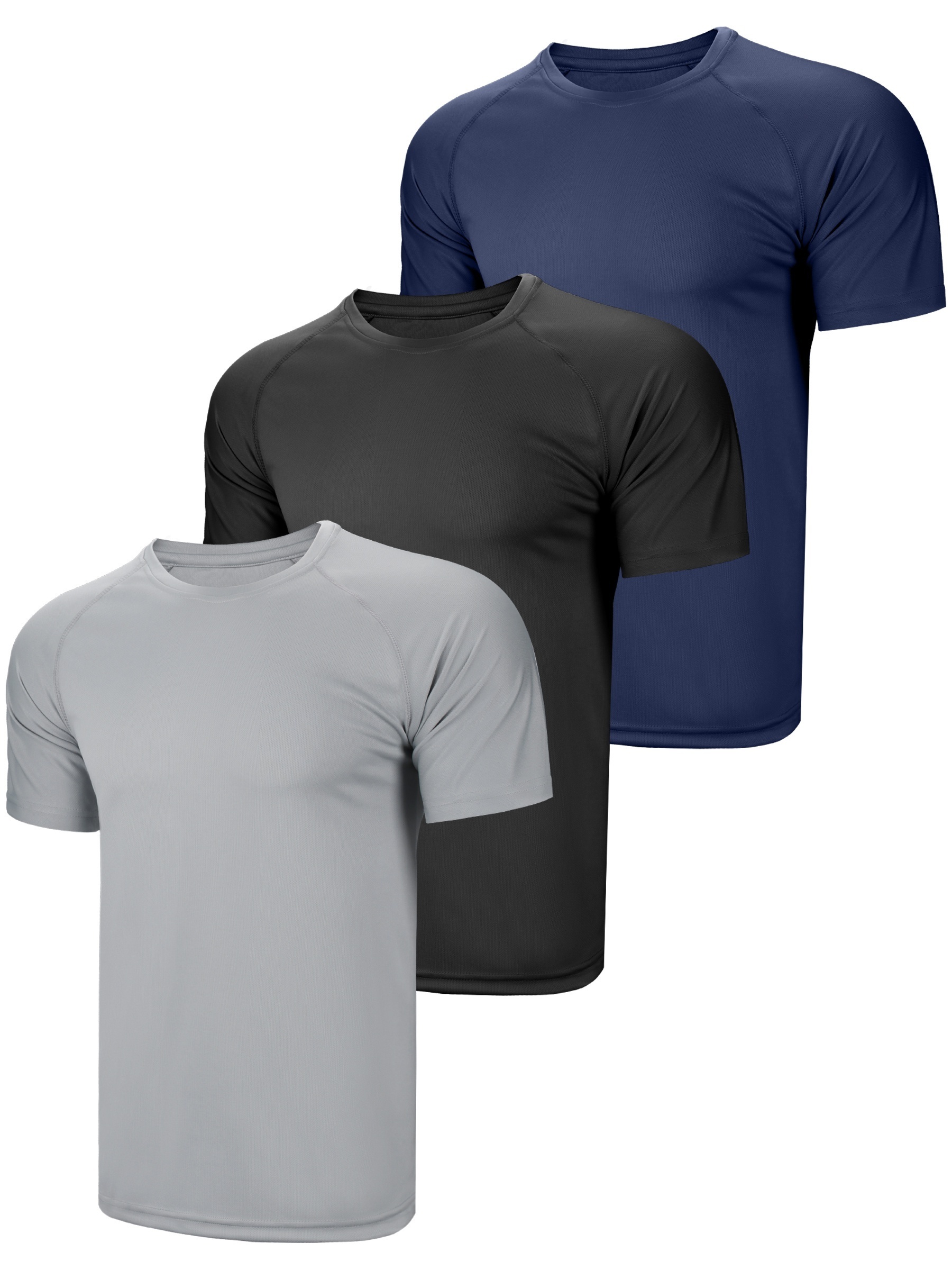 Camiseta Deportiva Secado Rápido Hombre Manga Corta Cuello - Temu