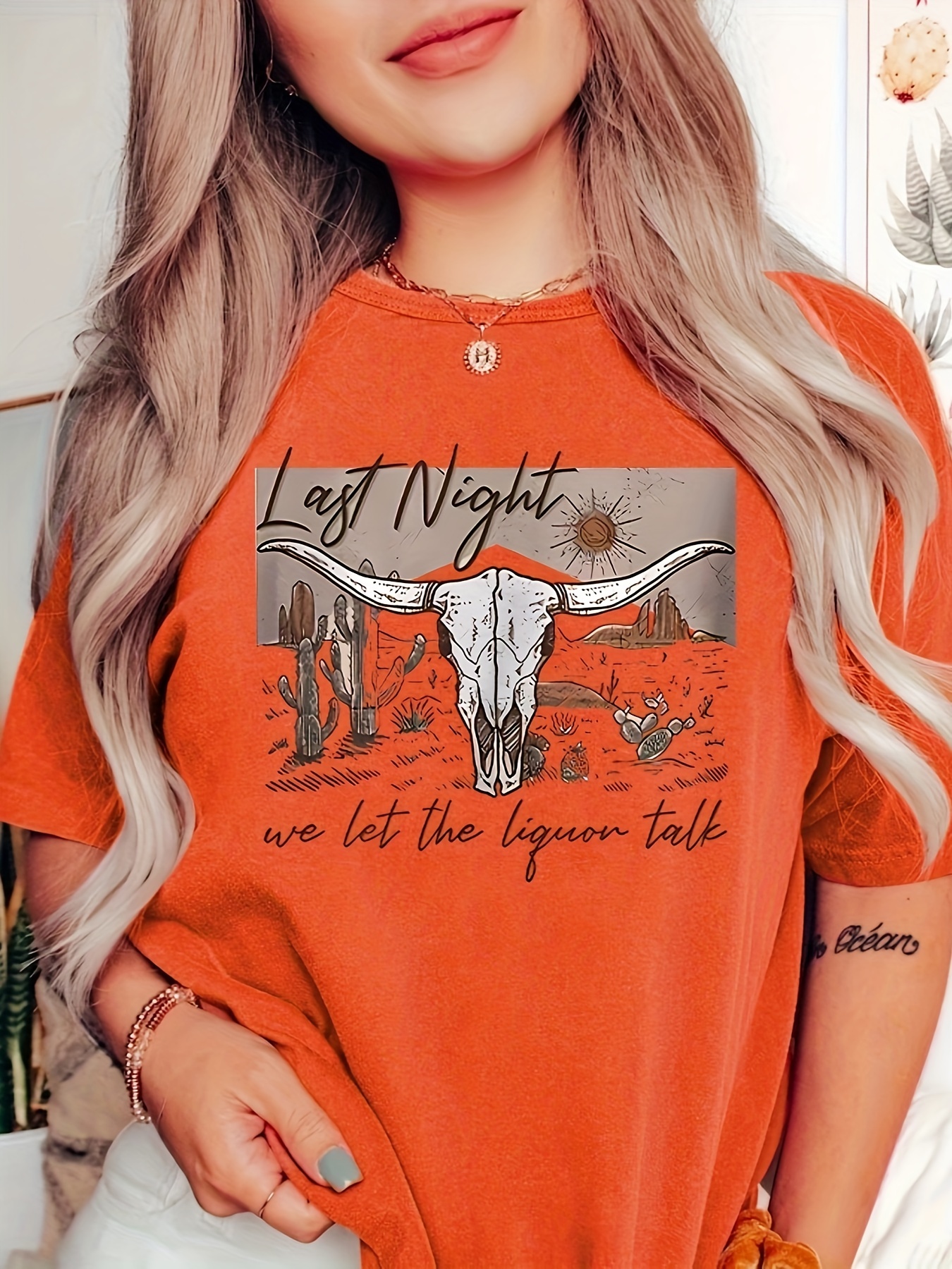 Morgan Wallen Western Cow Hide Bleached Short Sleeve Graphic Tee Unisex  T-Shirt