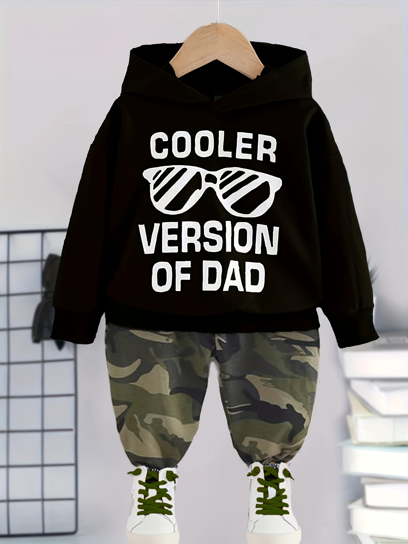 Toddler Boy's Sweatshirt Sweatpants Set Dad + Print Long - Temu