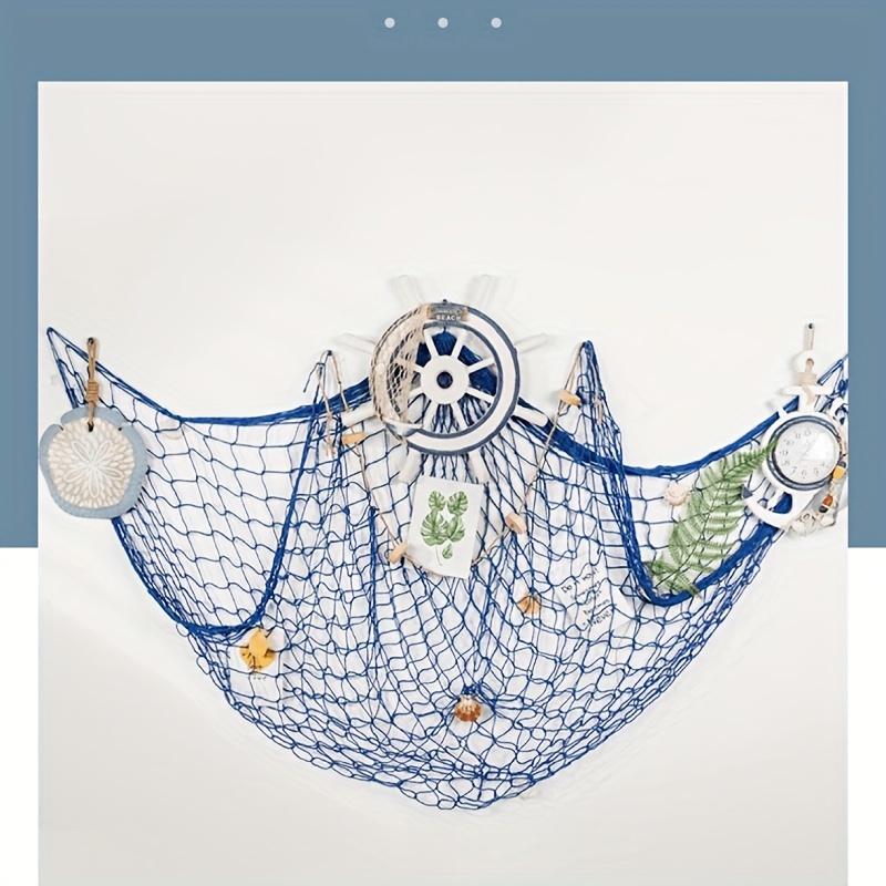 Beistle Blue Cotton String Novelty Nautical Decorative Fish Netting Under  The Sea Luau Party Supplies, 4' x 12' - Imported Products from USA - iBhejo