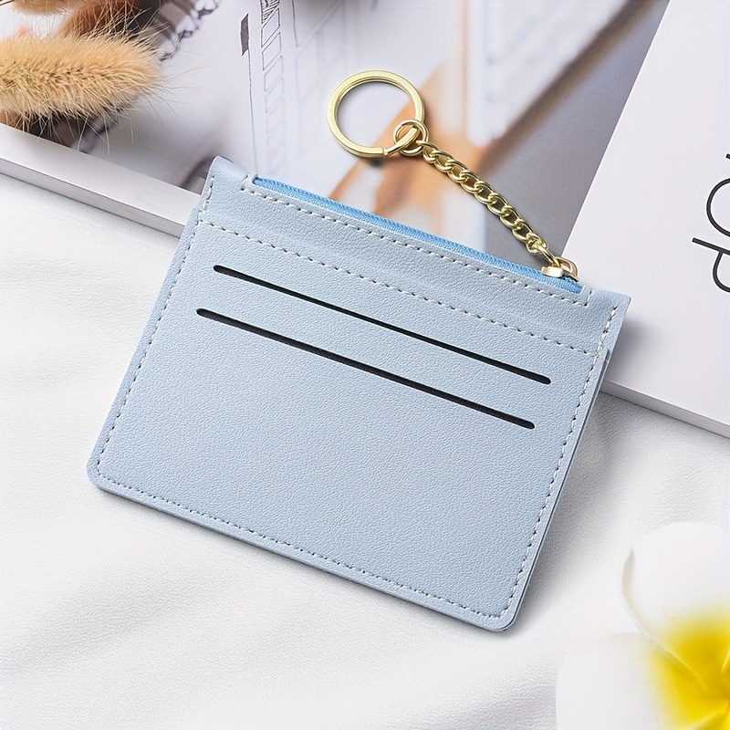 Slim Wallet Women Wallet With Keychain Id Card Wallet Color 