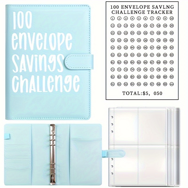 100 Days Envelope Challenge Binder Loose-Leaf Budget Binder Couple