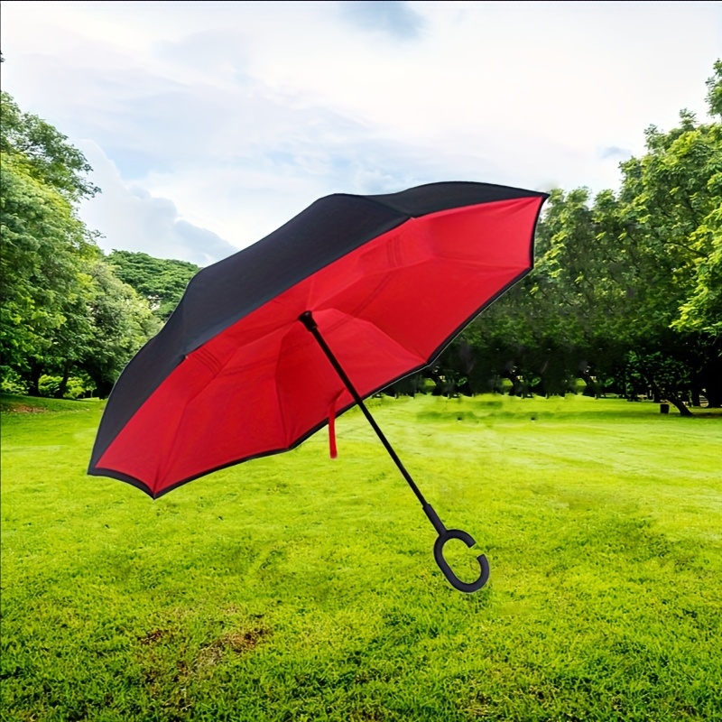 1 Stück Tragbarer Doppelschichtiger Übergroßer Regenschirm - Temu