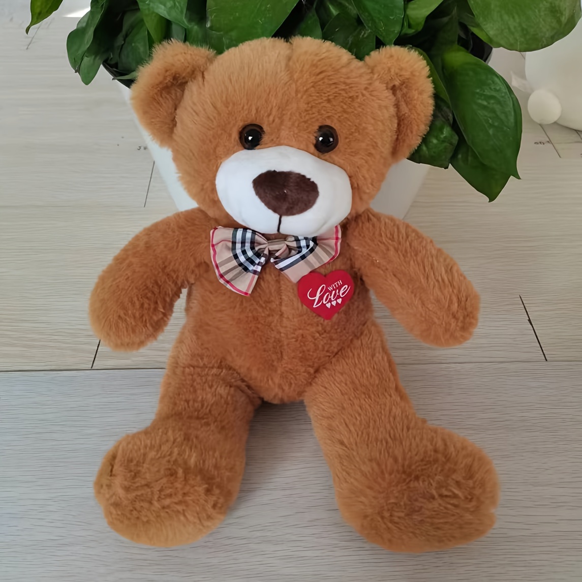 1pc Oso Lazo 13.78 Pulgadas Lindo Peluche Animal Oso Peluche