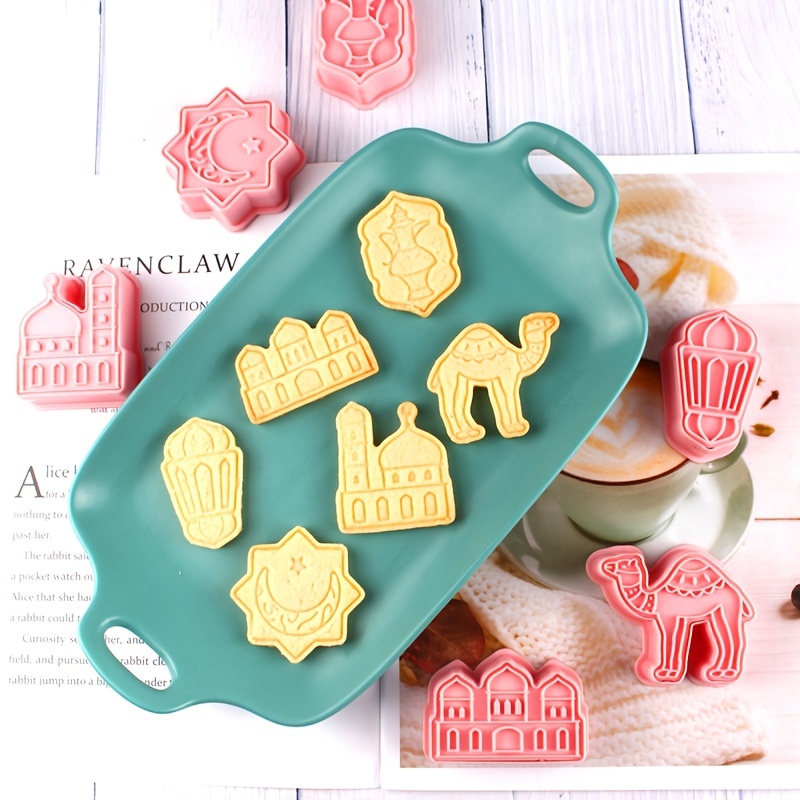 Eid Mubarak Cookie Cutter Set DIY Baking Tools for Islamic Party Decoration