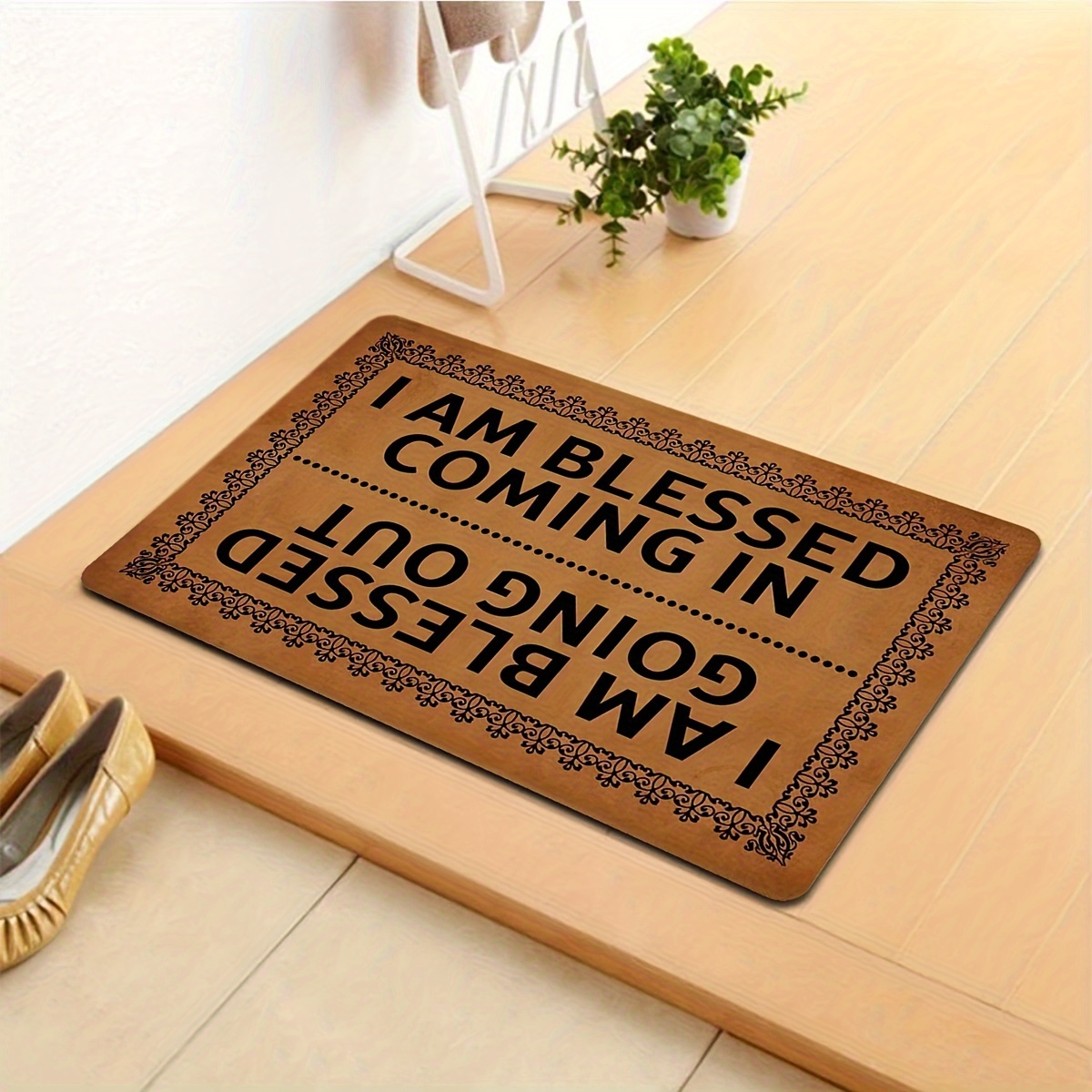 Funny Welcome Doormats Indoor Entrance Mat I Am Blessed - Temu