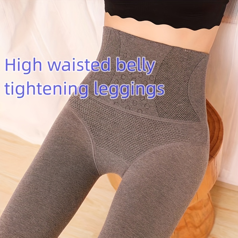 Women's Footless High Waist Thermal Stirrup Leggings Solid - Temu