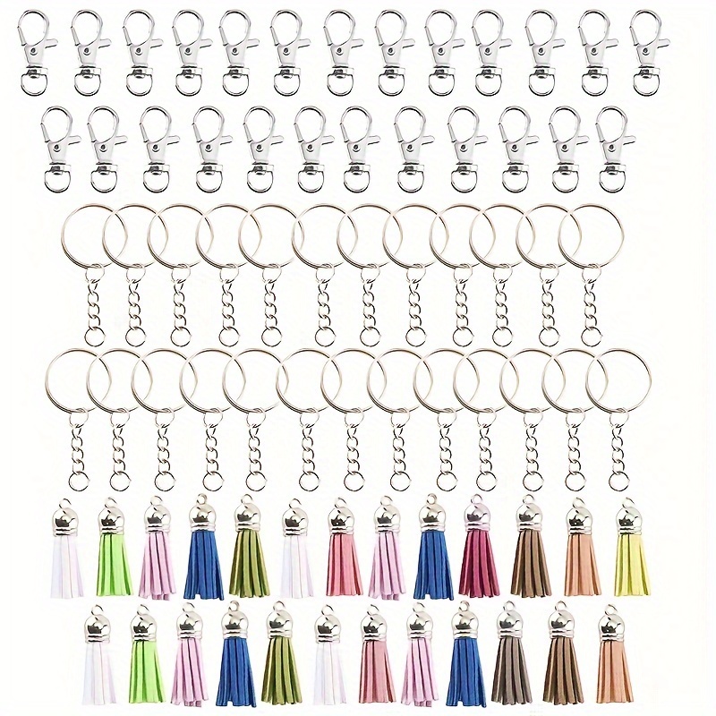  PAXCOO Keychain Making Supplies, 50Pcs Keychains with Chain and  50 Pcs Jump Rings, Keychain Rings Kit Keychain Findings Bulk for Keychain  Making DIY Crafts : Everything Else